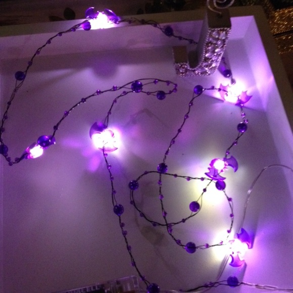 Pier 1 Other - Purple Bats! Glimmer String 5'